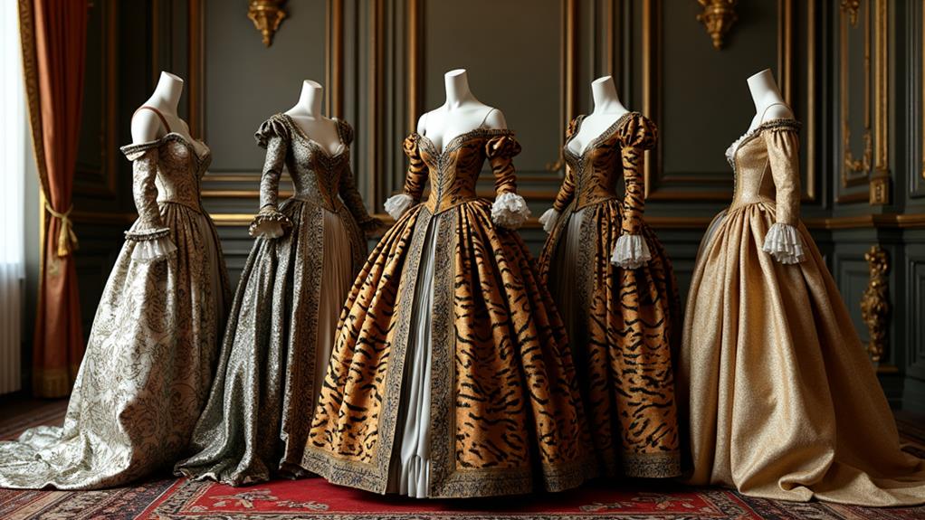 elegant ornate historical attire