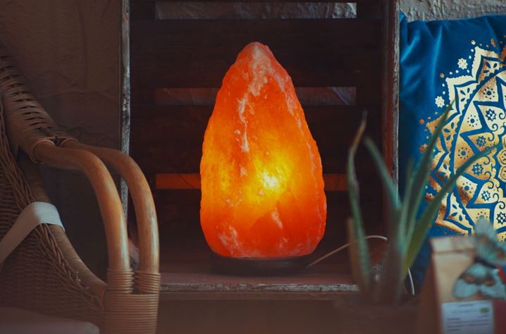 Different colored lamps