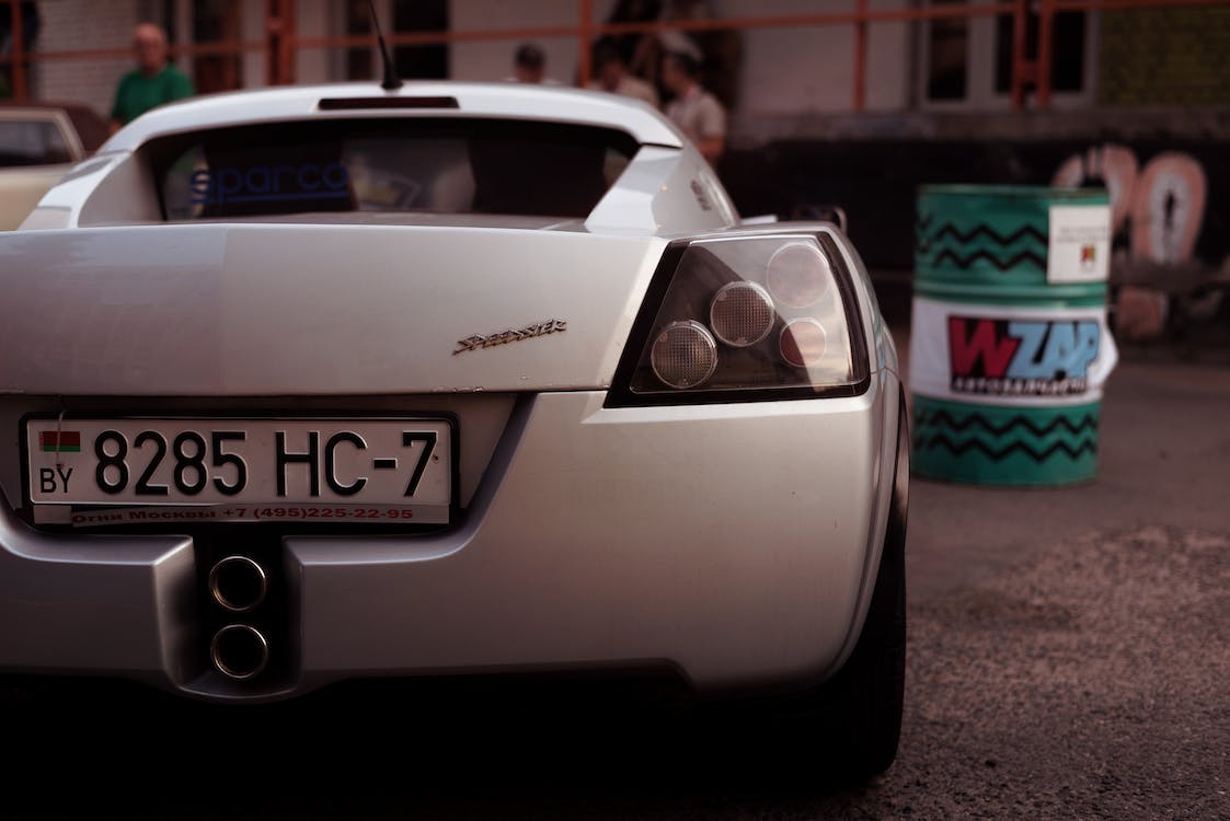 a maroon Opel Adam car