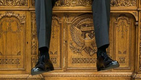 that's President Obama and his shoes