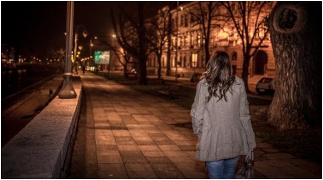 Avoid walking alone at night