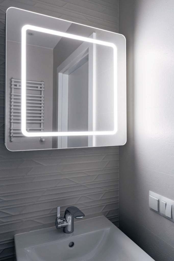 Full-length LED-Backlit Mirror vs Full-length LED Front-lit Mirror