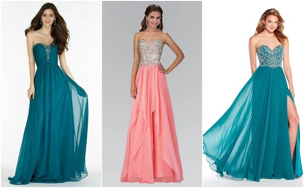 Strapless Sweetheart A-Line Dresses