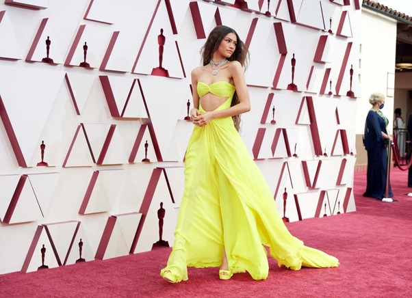 Zendaya and Her Gentle Yellow Dress from Valentino