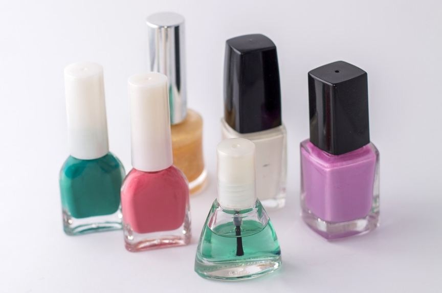 bottles of nail polish