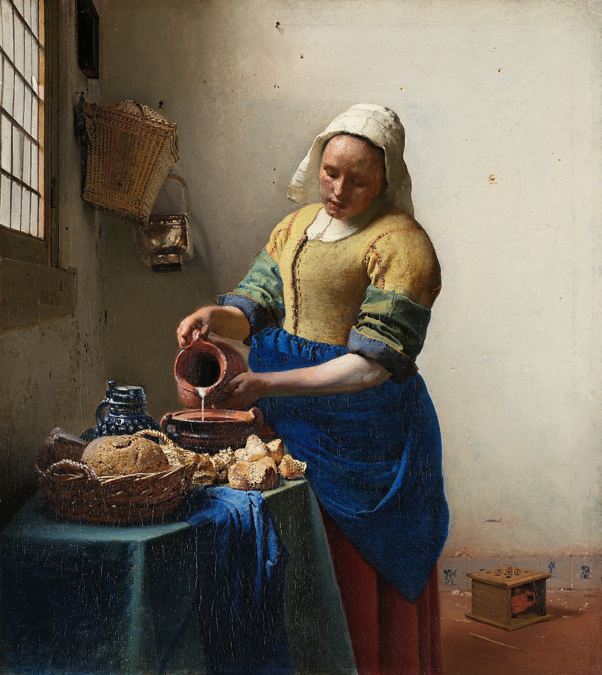 Dutch working girl (17th century) as portrayed by Johannes Vermeer