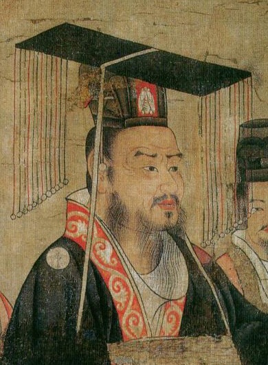 an illustration of Liu Bei Tang wearing a Chinese traditional hat