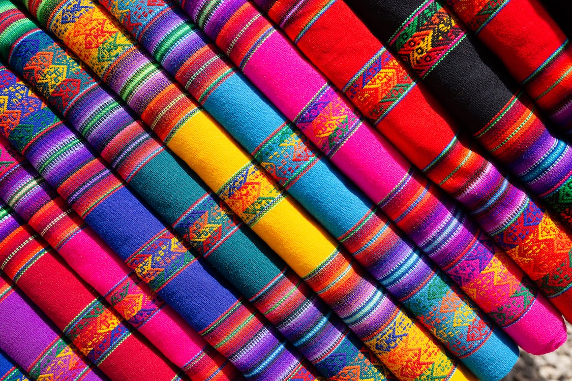 colorful textiles