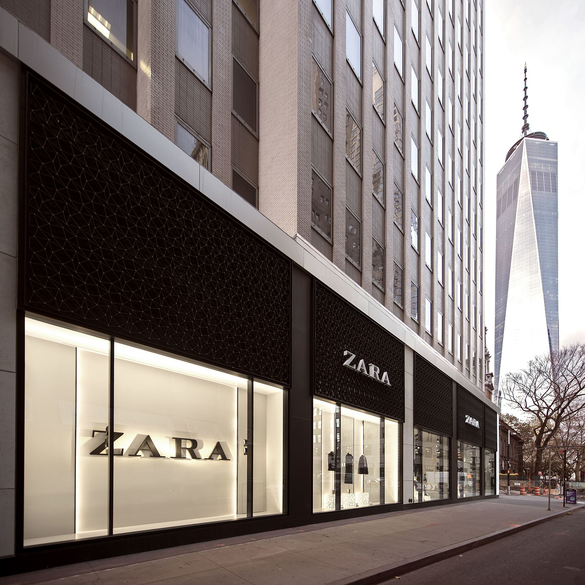 Zara store in New York City, near One World Trade Center
